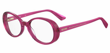 Premium Women Moschino Eyeglasses: MOS594 - Fuchsia - SpecSMART Eye Clinic (Diagonal View)
